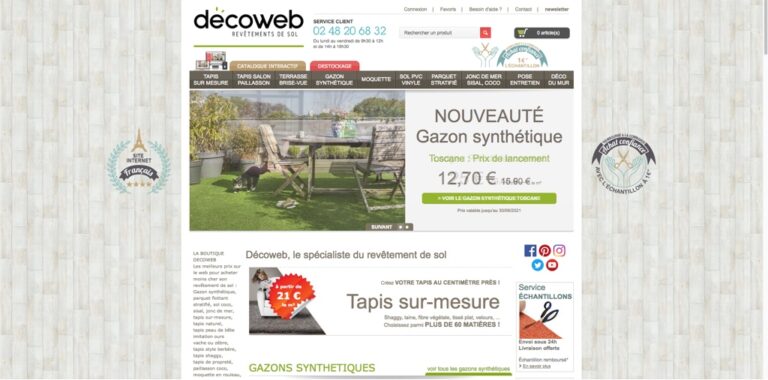 Rédaction du site Internet Decoweb.com